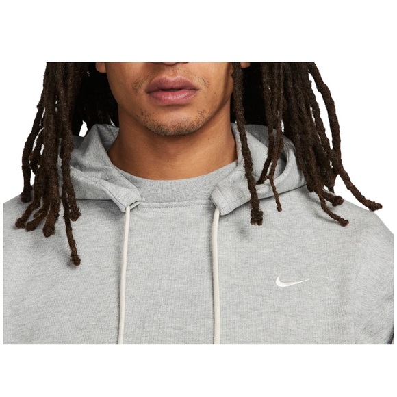 Nike Men’s Dri-Fit Standard Issue Pullover Basketball Hoodie Gray - Picture 4 of 7